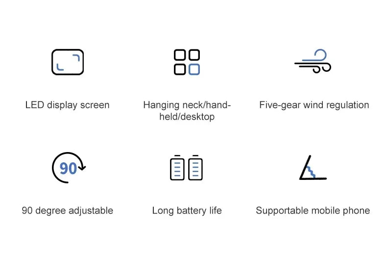 SZNL FlexBreeze 4-in-1 Pocket Fan