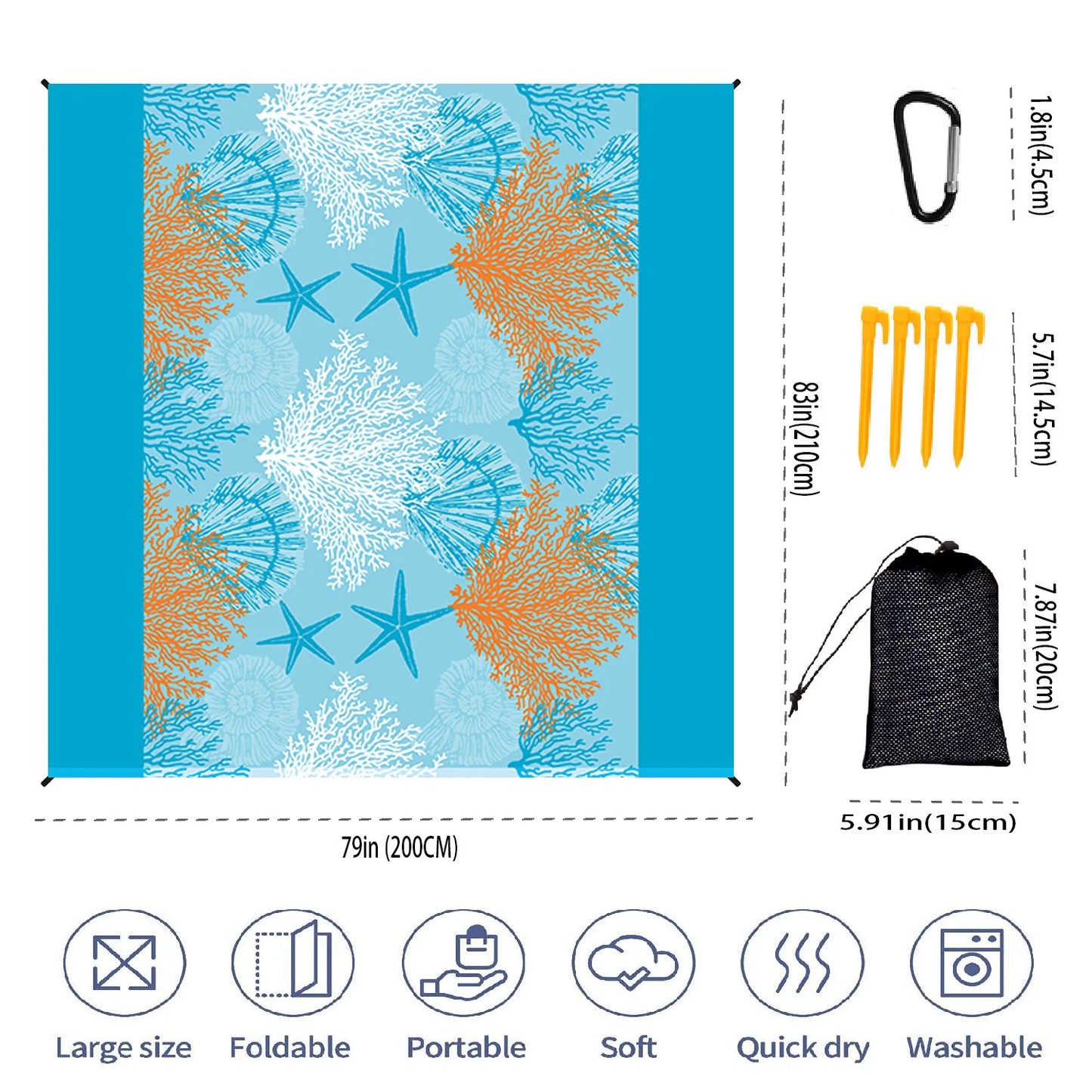 SZNL ShoreBound XL | Sandproof Outdoor Blanket