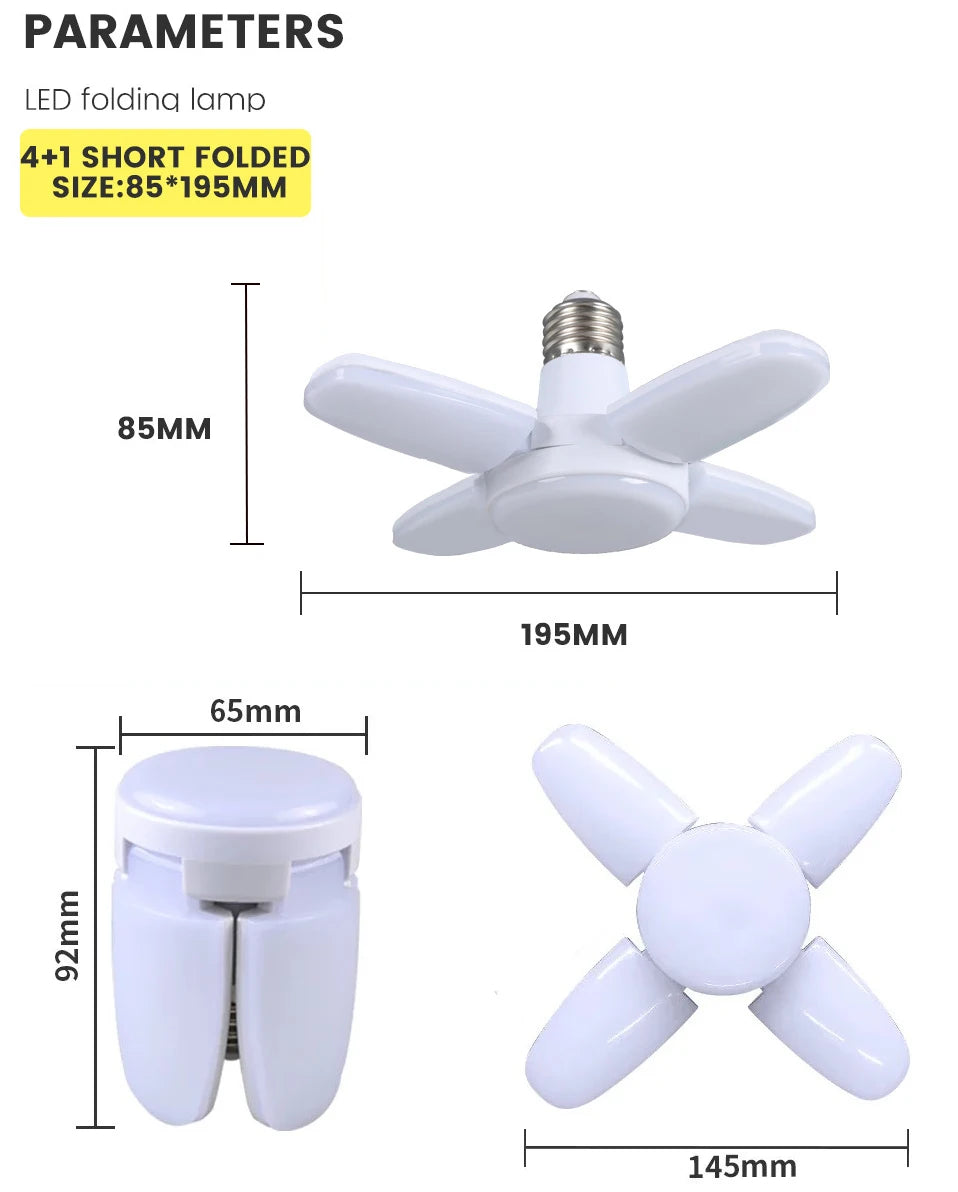 SZNL NovaBeam | Foldable 4-Panel LED Garage Light