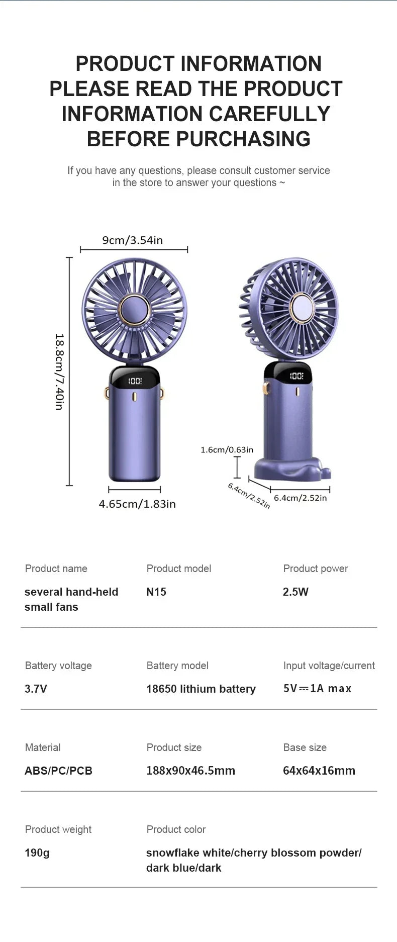 SZNL FlexBreeze 4-in-1 Pocket Fan