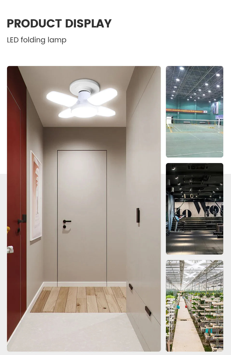 SZNL NovaBeam | Foldable 4-Panel LED Garage Light