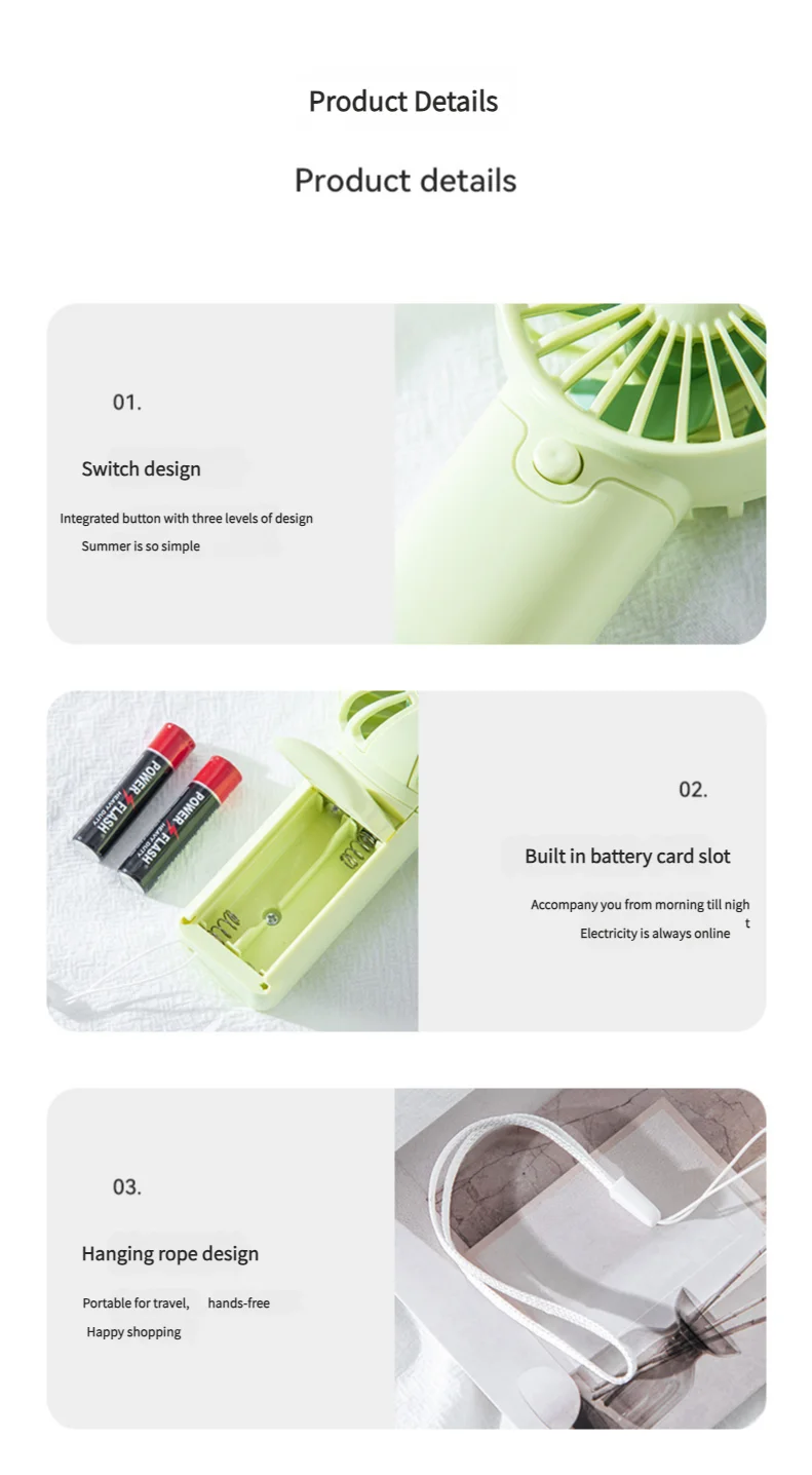 SZNL ReadyBreeze Ultra-Light Travel Fan