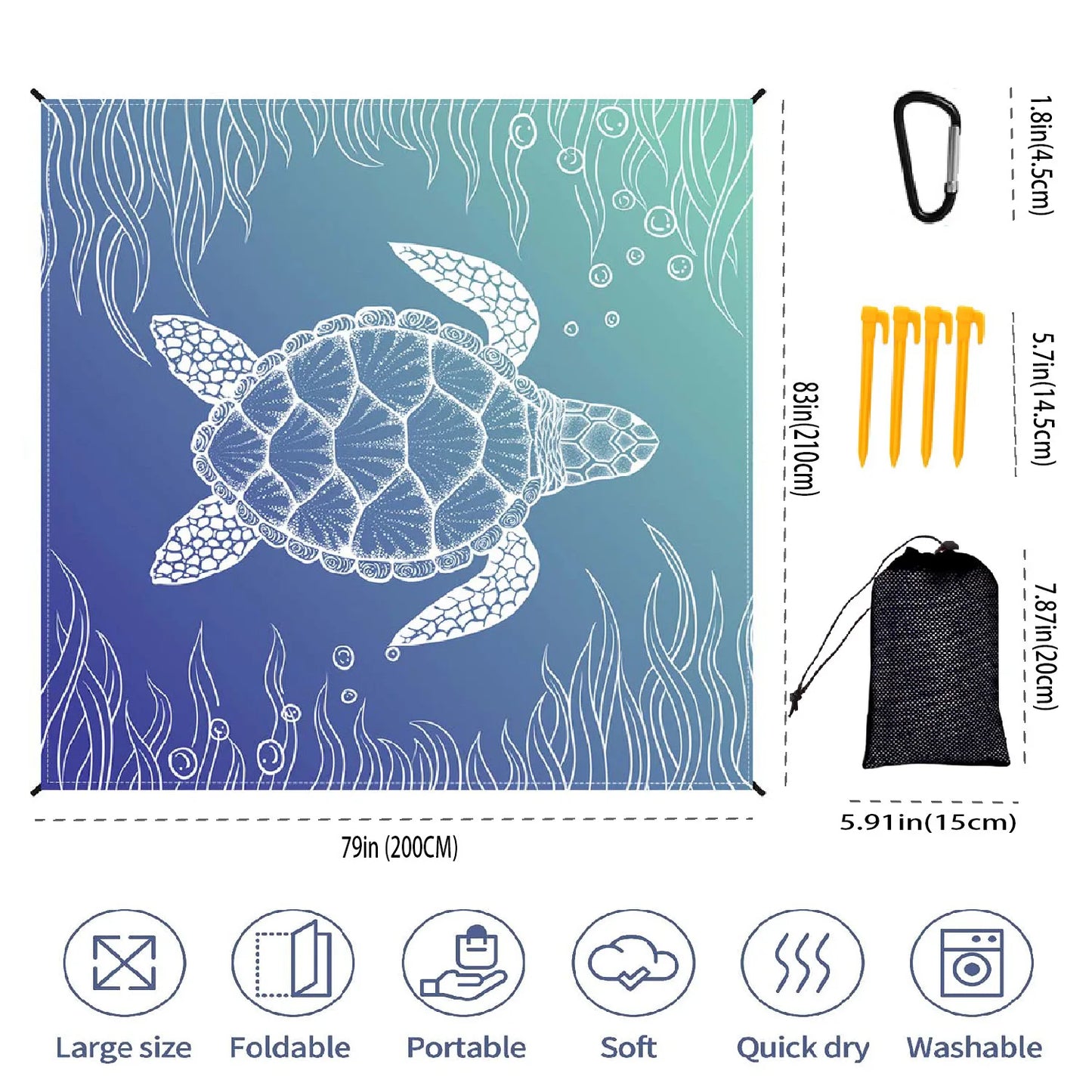 SZNL ShoreBound XL | Sandproof Outdoor Blanket