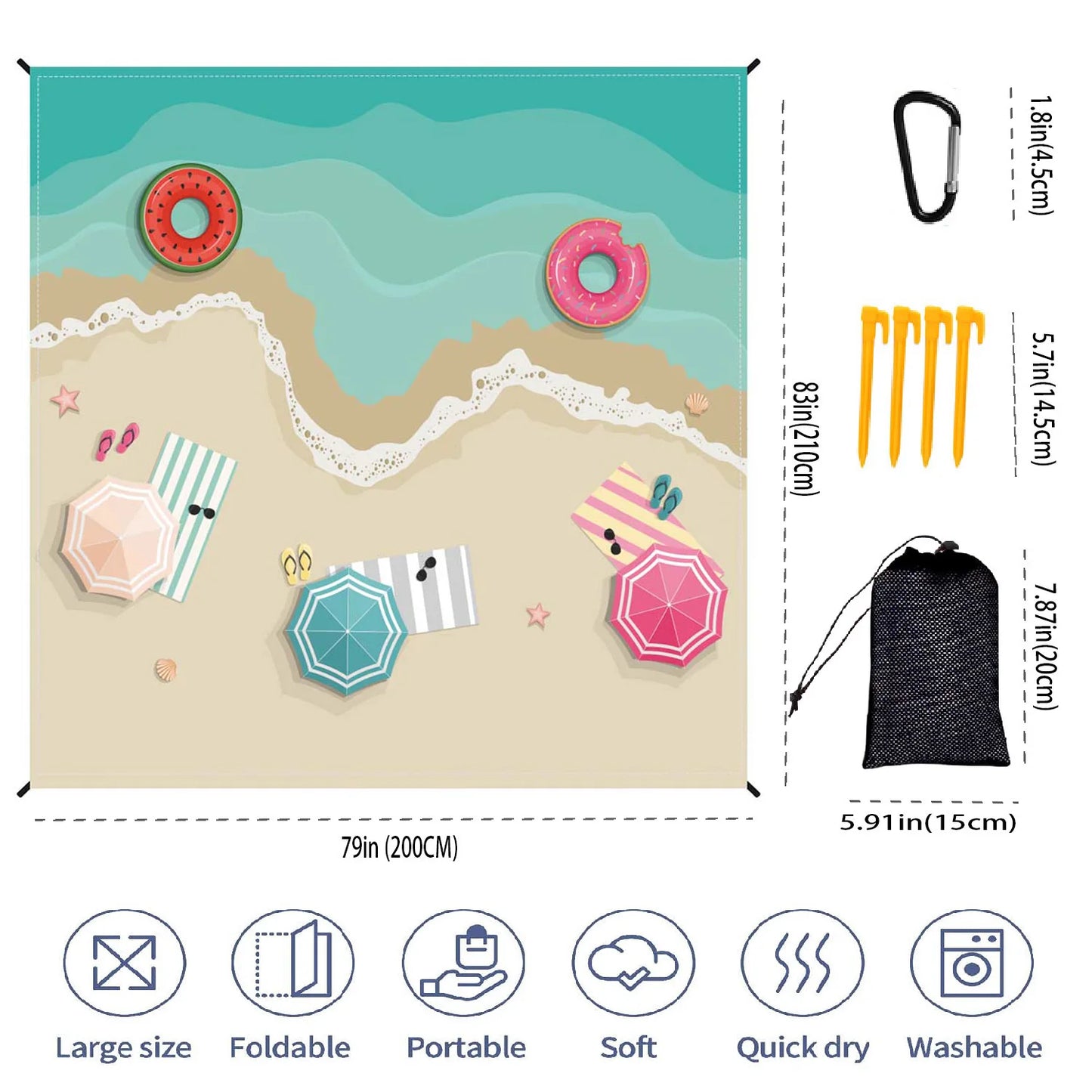 SZNL ShoreBound XL | Sandproof Outdoor Blanket
