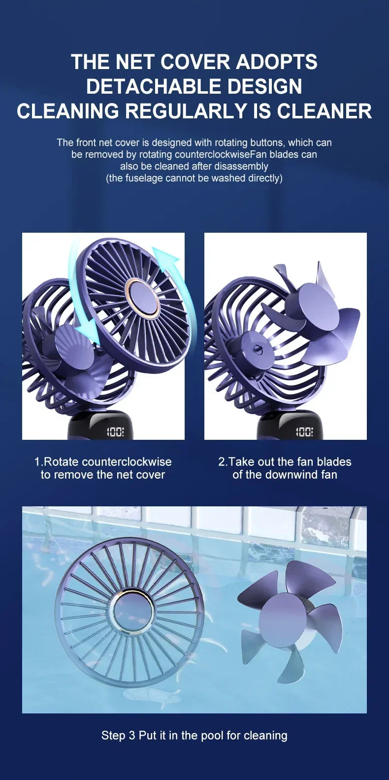 SZNL FlexBreeze 4-in-1 Pocket Fan
