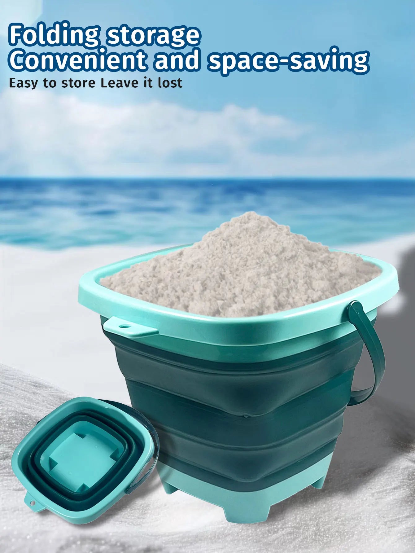 SZNL PackAway | Collapsible Silicone Beach Bucket