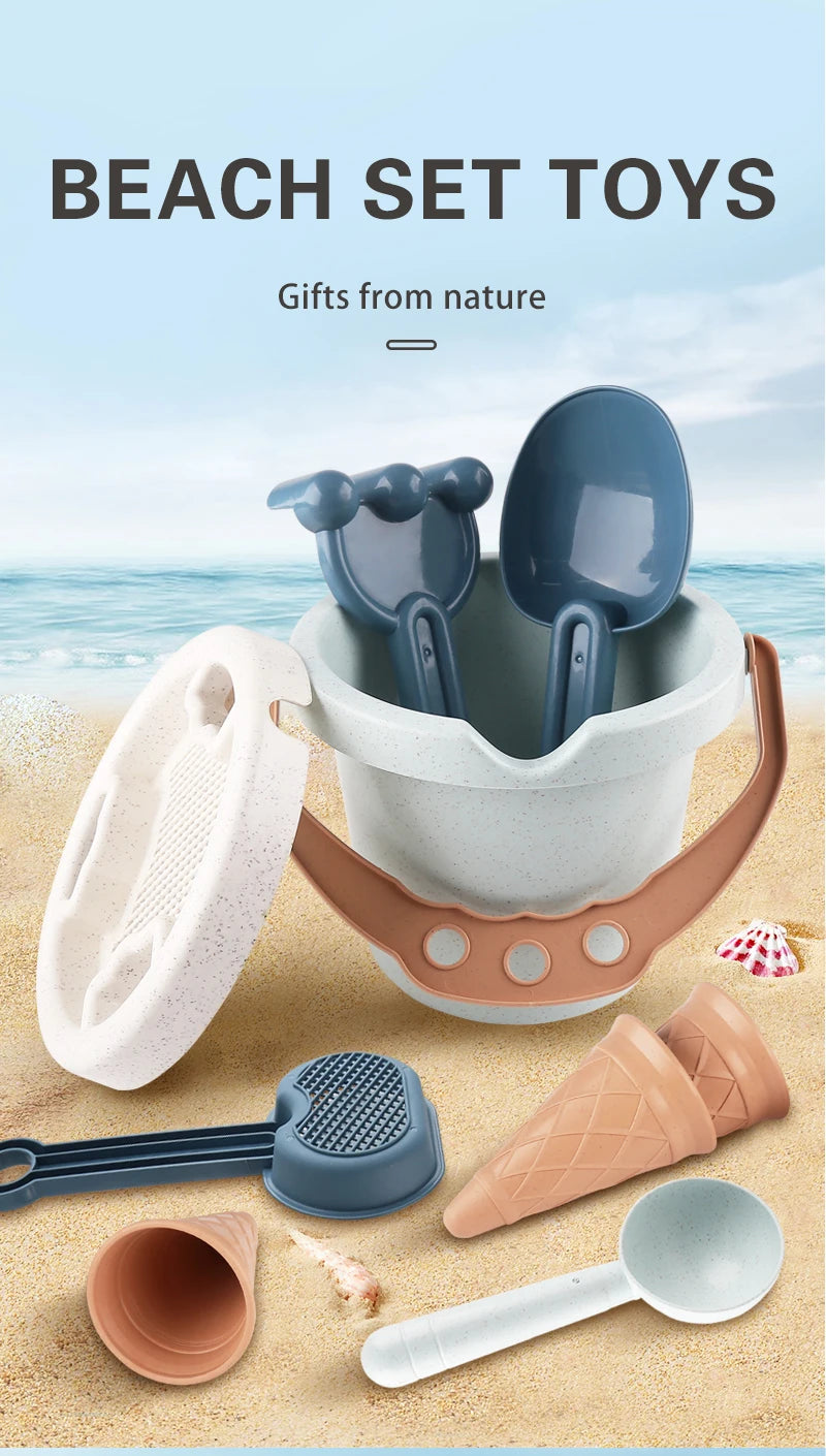 SZNL Sand Parlor | 9-Piece Ice Cream Beach Toy Set