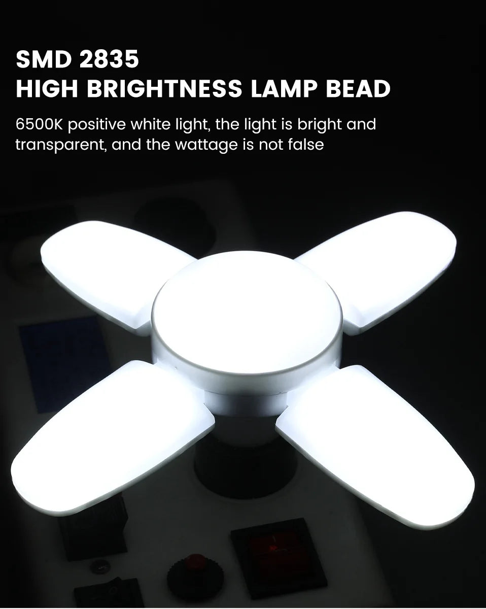 SZNL NovaBeam | Foldable 4-Panel LED Garage Light