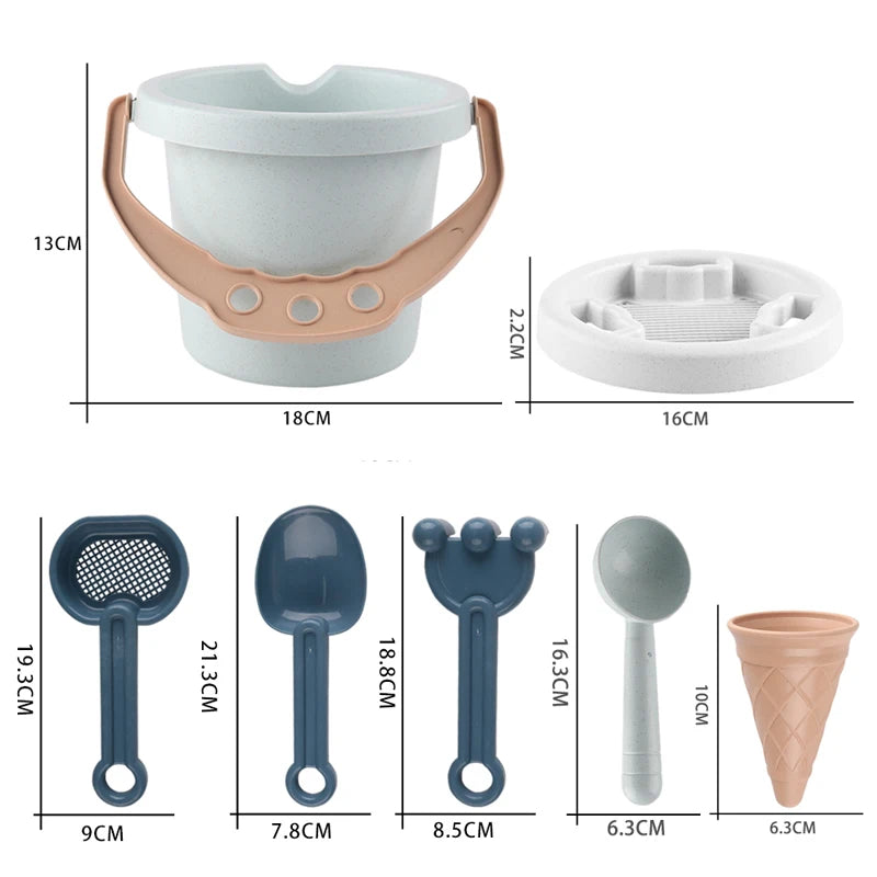 SZNL Sand Parlor | 9-Piece Ice Cream Beach Toy Set